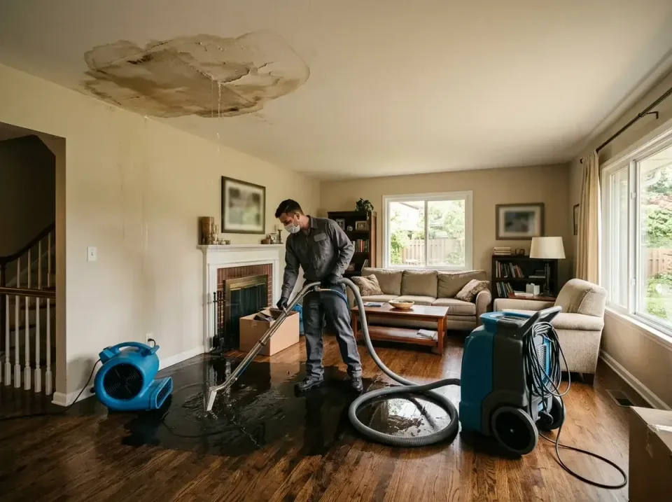attic-pipe-burst-ceiling-drip-008 — frequently asked questions, Water Damage Restoration & Carpet Care in Huntingdon, TN